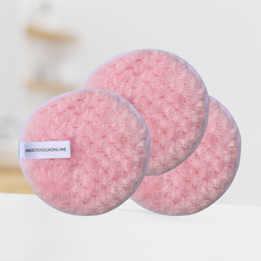 Tre bløde mikrofiber-rensesvampe til rens af ansigtet