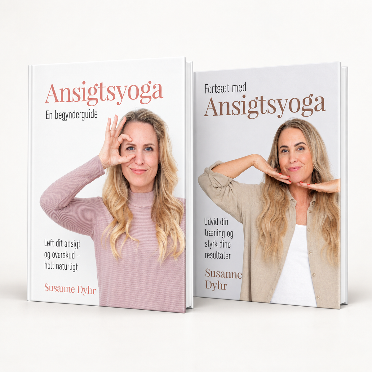 Bogpakke med Ansigtsyoga - En begynderguide og Fortsæt med ansigtsyoga